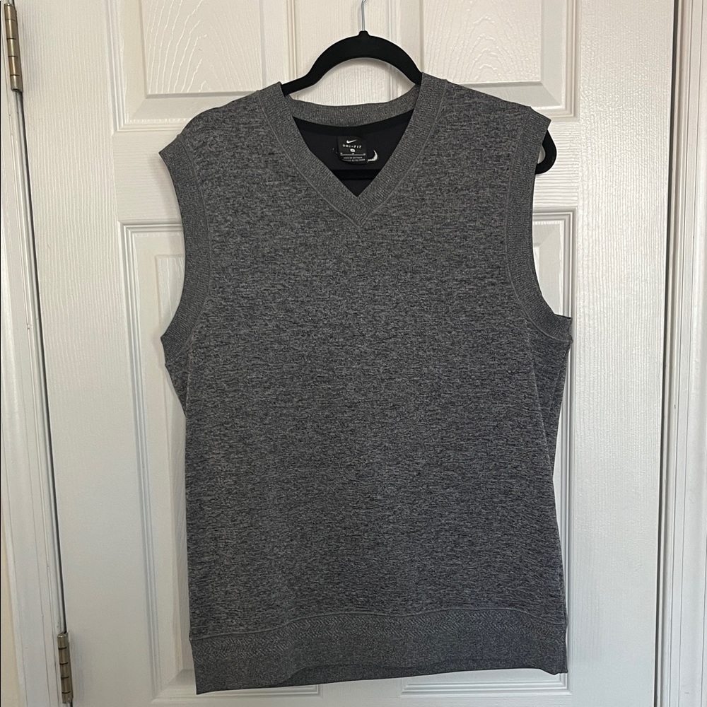 Nike Dri-FIT Gray V-Neck Sweatervest